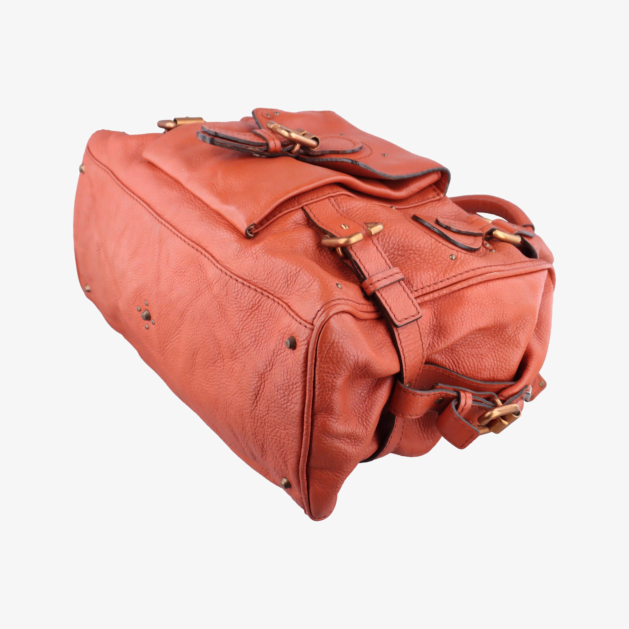 Pre-owned Chloe Paddington Orange Leather  handbag | stylenewstar