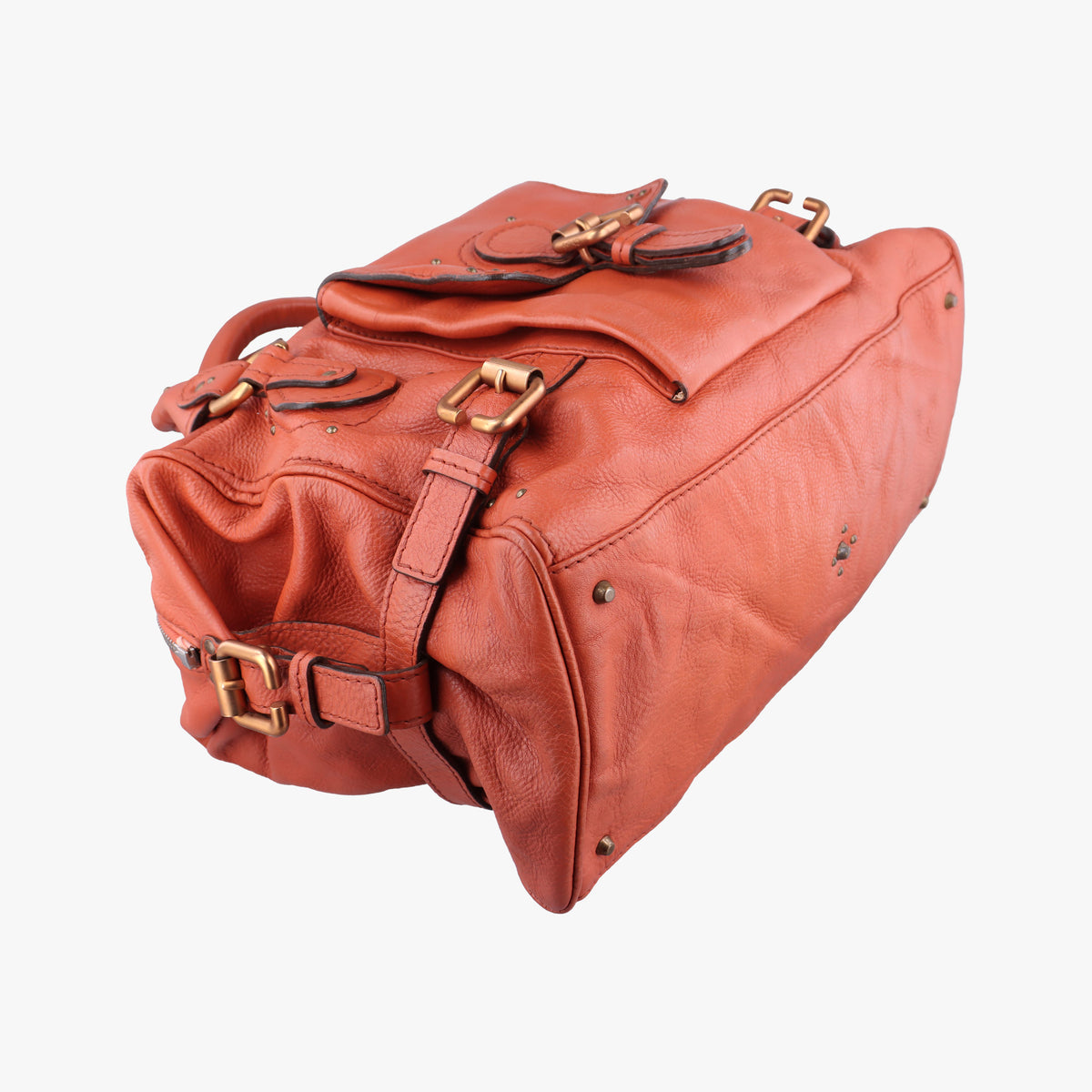 Pre-owned Chloe Paddington Orange Leather  handbag | stylenewstar