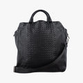 Pre-owned Bottega Veneta Intrecciato Black lambskin  shoulderbag | stylenewstar