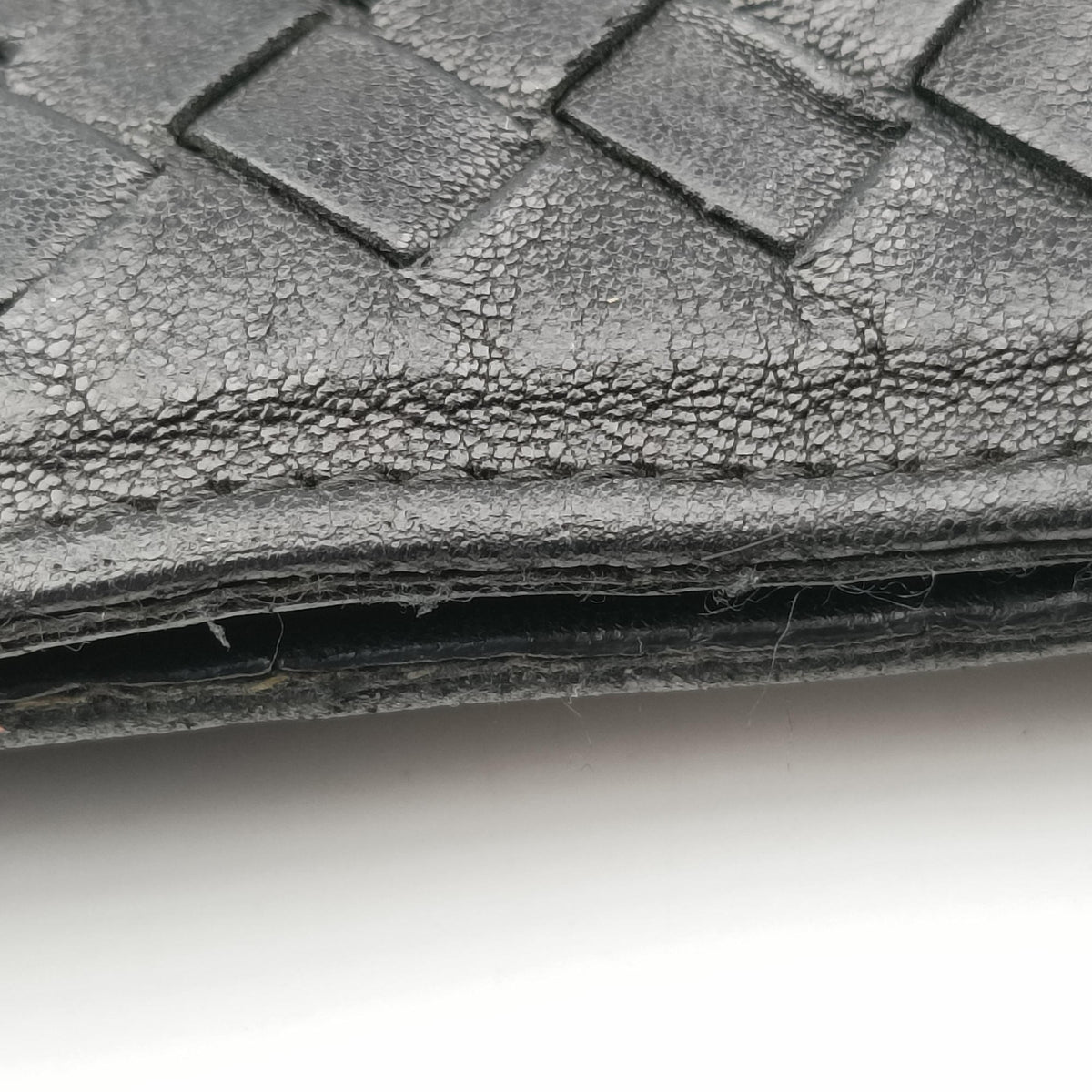 Pre-owned Bottega Veneta Intrecciato Black lambskin  shoulderbag | stylenewstar
