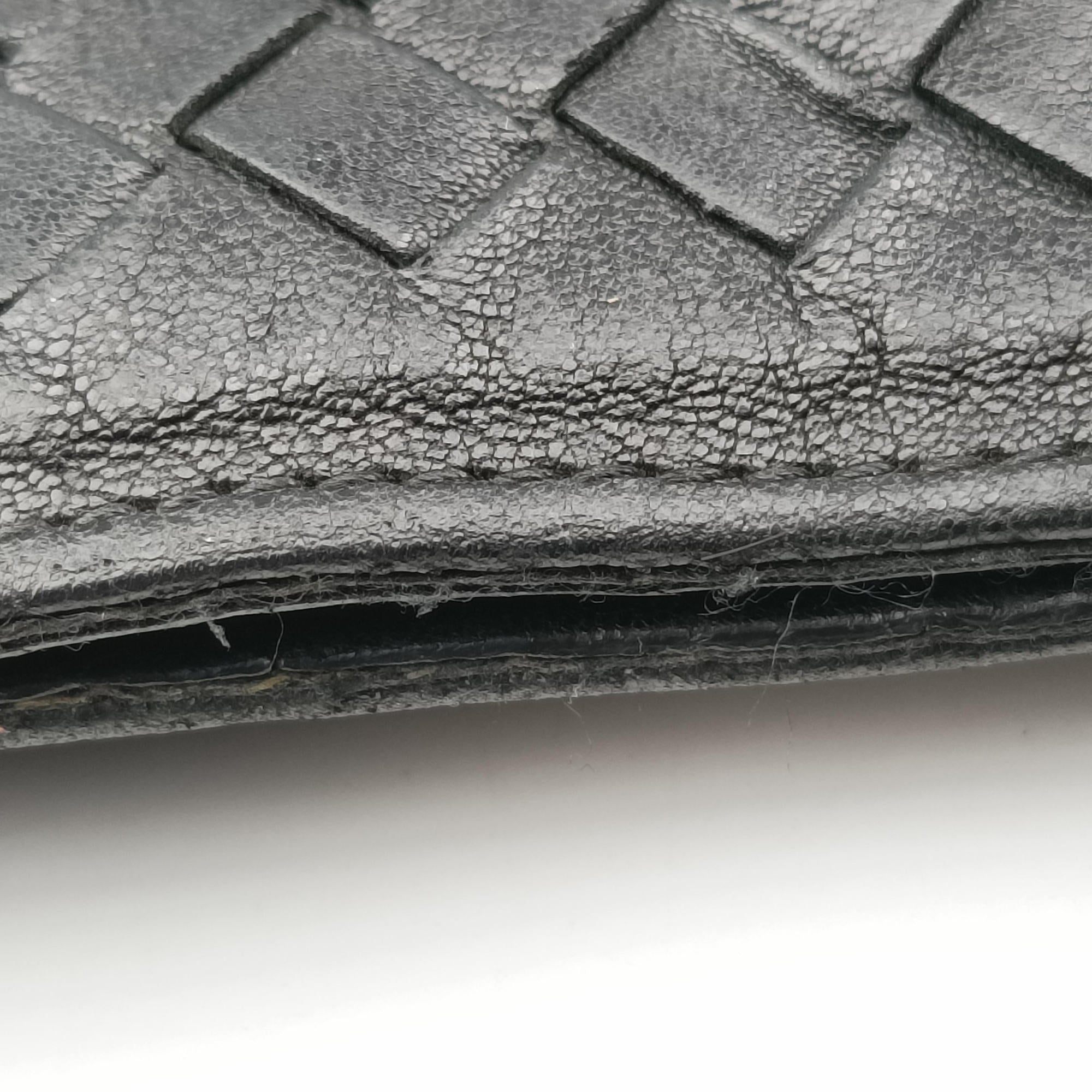 Pre-owned Bottega Veneta Intrecciato Black lambskin  shoulderbag | stylenewstar