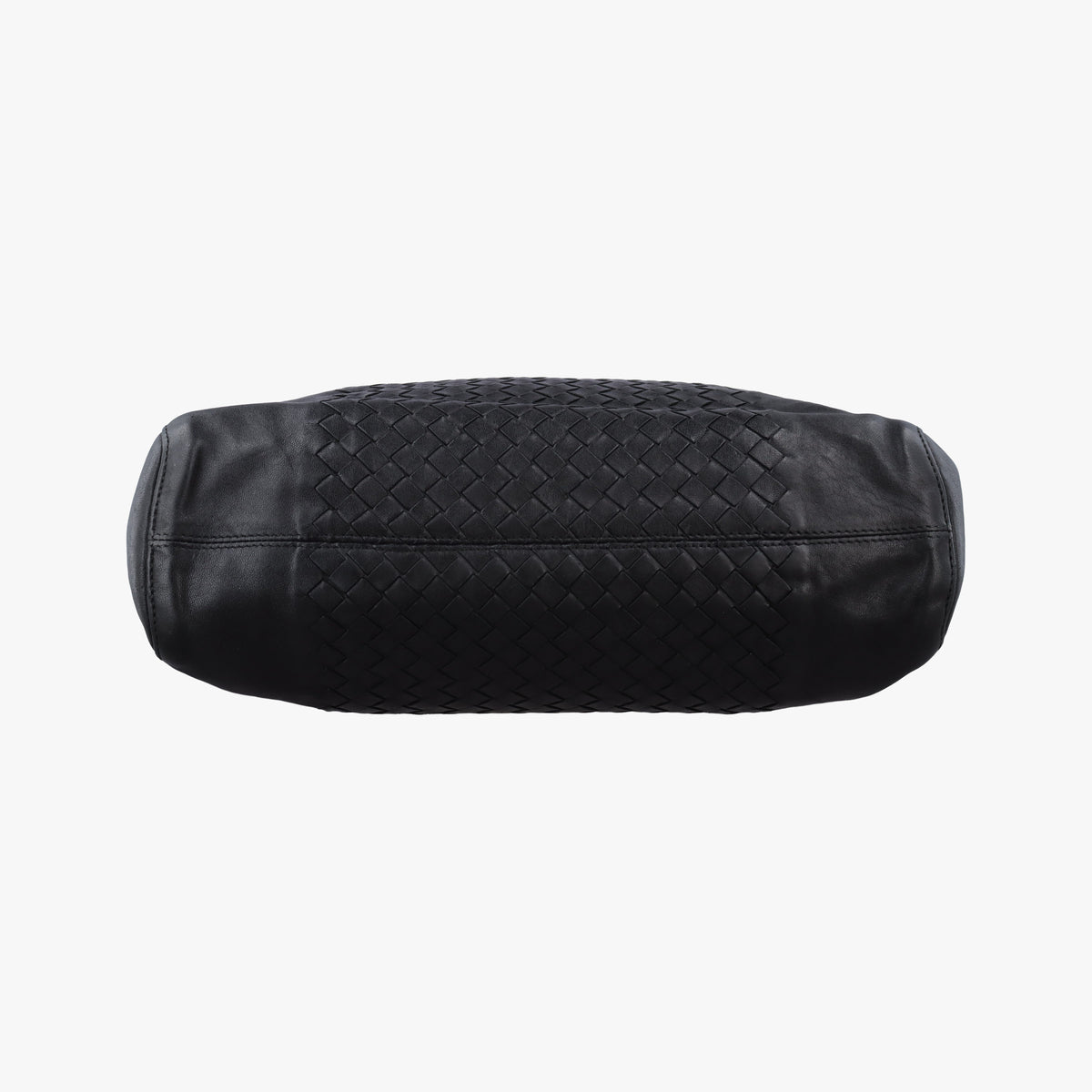 Pre-owned Bottega Veneta Intrecciato Black lambskin  shoulderbag | stylenewstar