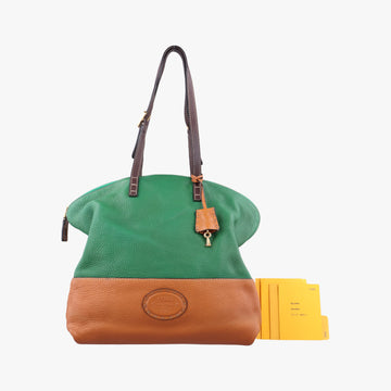 Two Tone Green × Brown Leather 8BN232 8BN232-D7M-129-2372ツートン グリーン × ブラウン レザー 8BN232 8BN232-D7M-129-2372