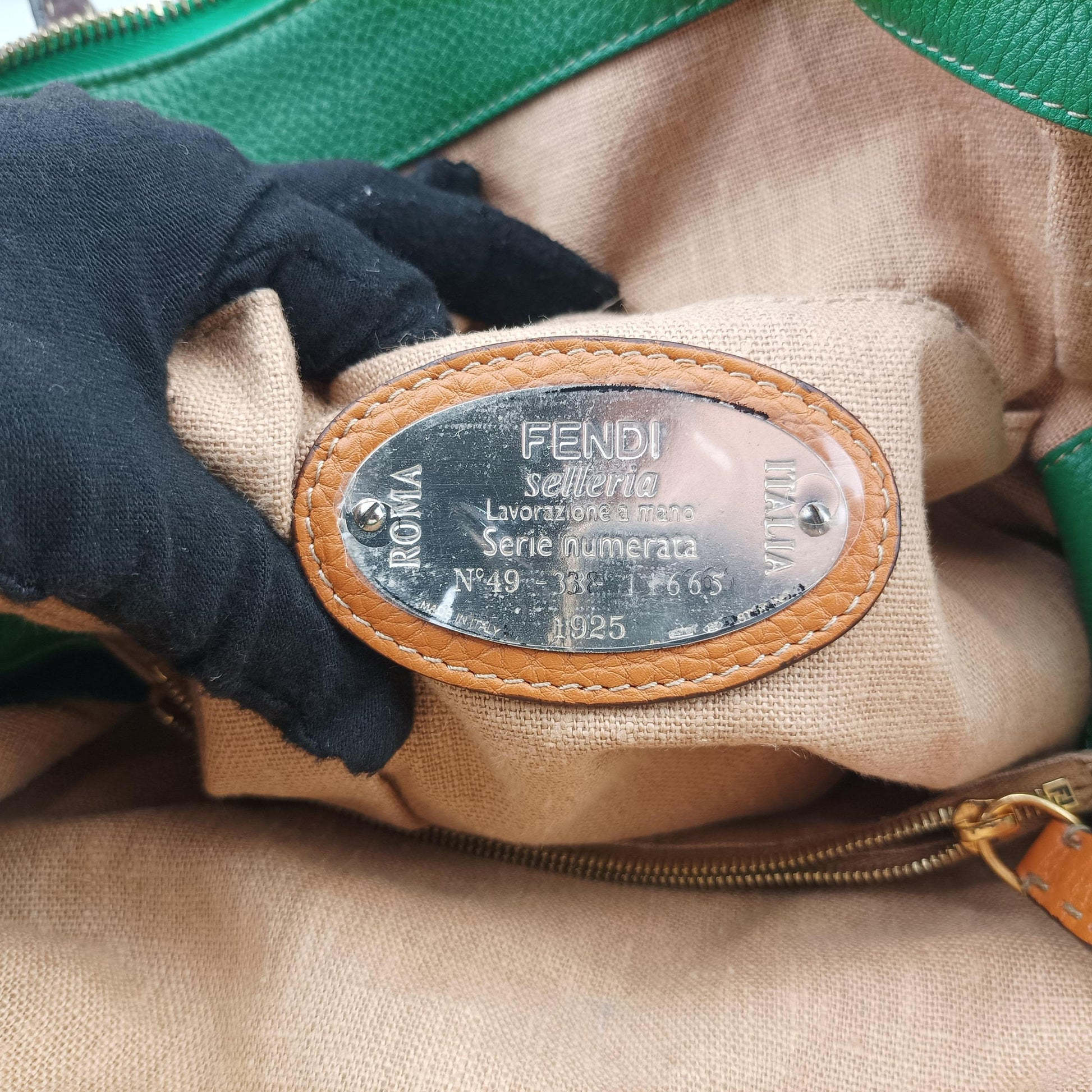 Two Tone Green × Brown Leather 8BN232 8BN232-D7M-129-2372ツートン グリーン × ブラウン レザー 8BN232 8BN232-D7M-129-2372