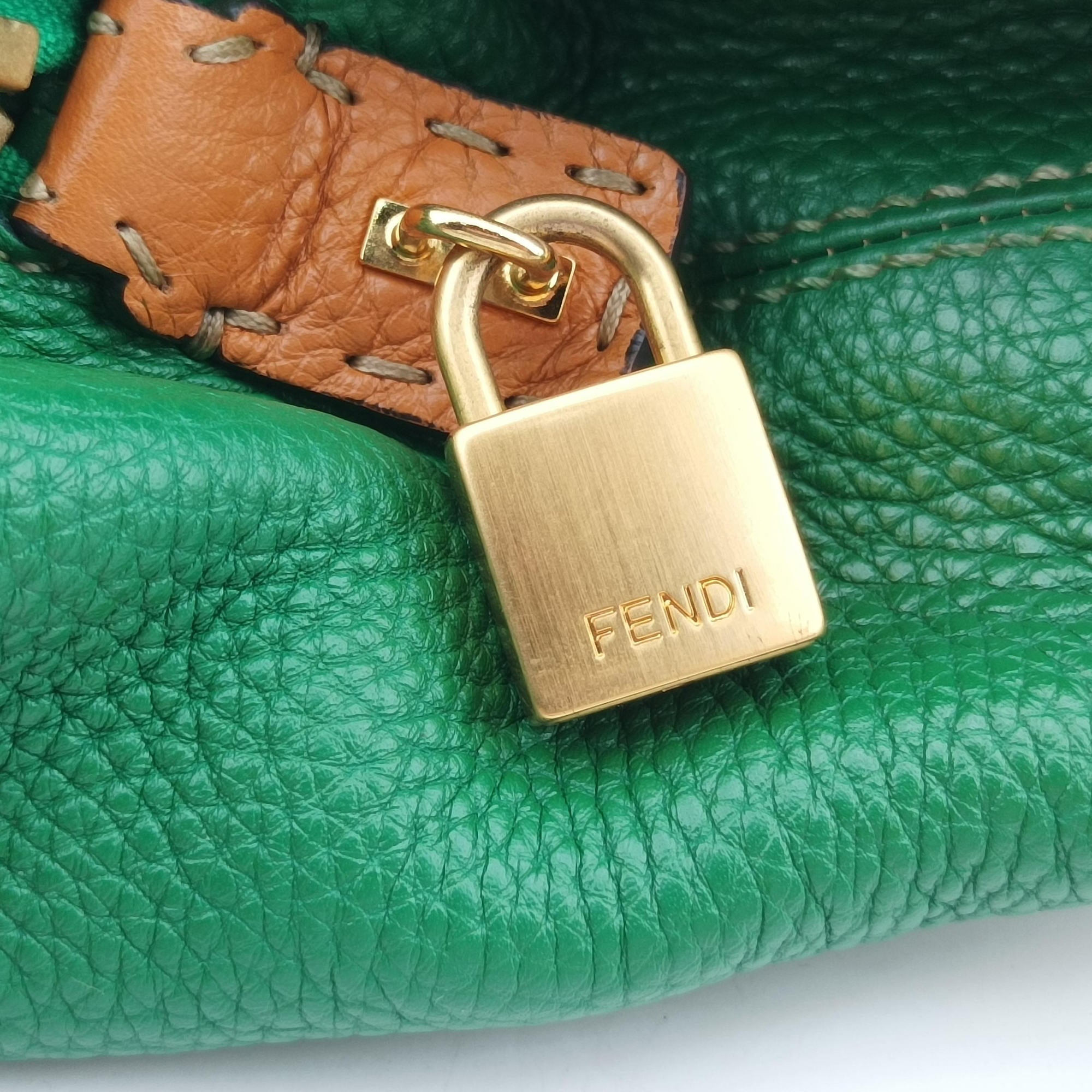 Two Tone Green × Brown Leather 8BN232 8BN232-D7M-129-2372ツートン グリーン × ブラウン レザー 8BN232 8BN232-D7M-129-2372