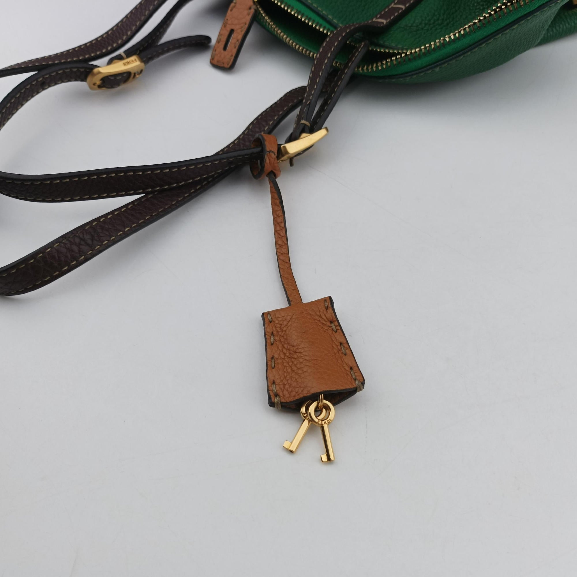 Two Tone Green × Brown Leather 8BN232 8BN232-D7M-129-2372ツートン グリーン × ブラウン レザー 8BN232 8BN232-D7M-129-2372