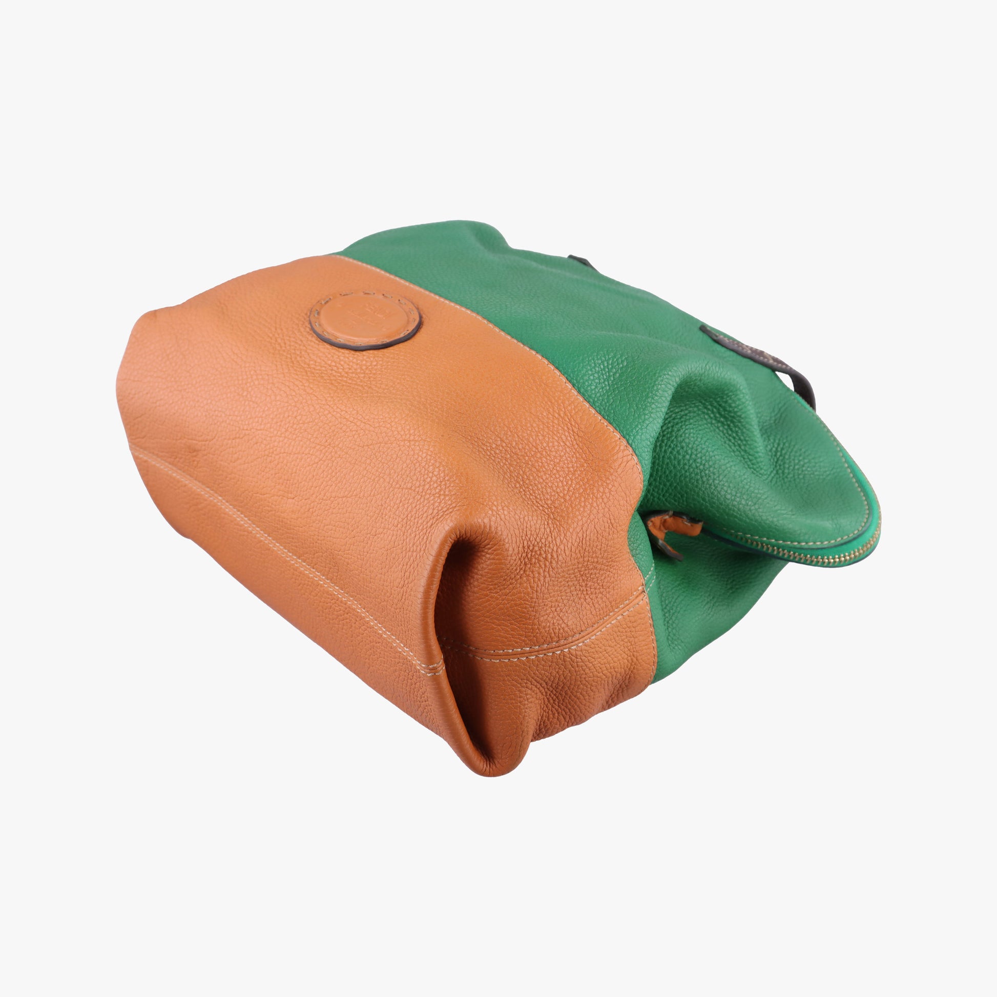 Two Tone Green × Brown Leather 8BN232 8BN232-D7M-129-2372ツートン グリーン × ブラウン レザー 8BN232 8BN232-D7M-129-2372