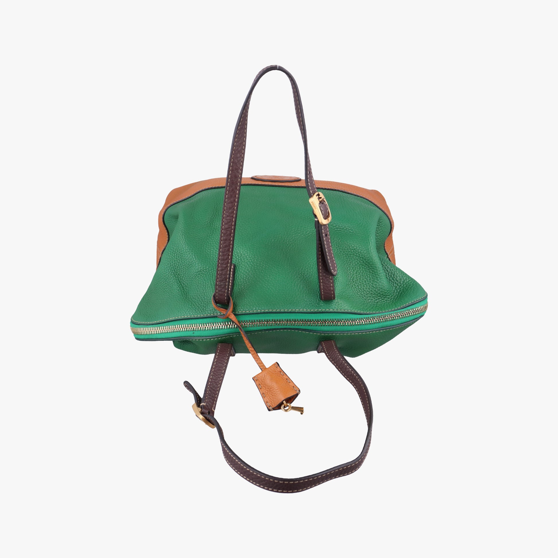 Two Tone Green × Brown Leather 8BN232 8BN232-D7M-129-2372ツートン グリーン × ブラウン レザー 8BN232 8BN232-D7M-129-2372