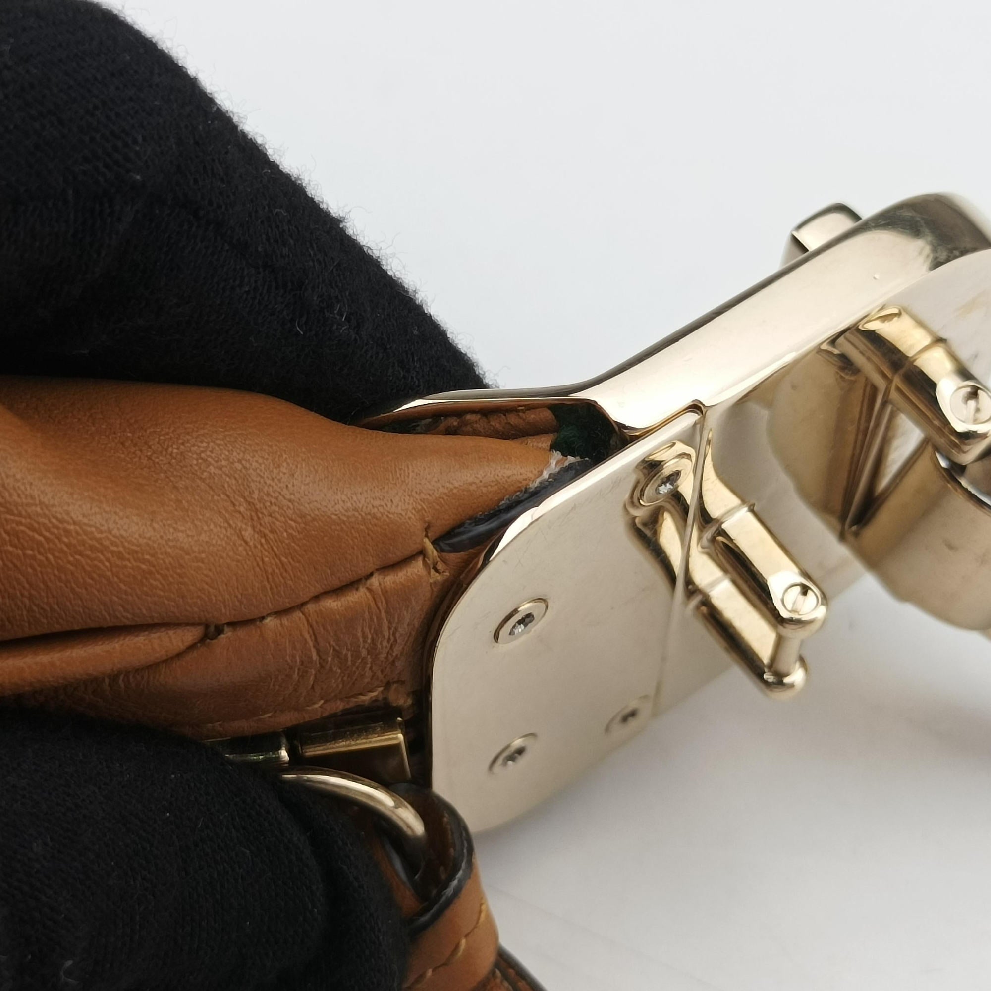 Attache G-Shaped Hook Brown leather 699409 I038614474アタッシュ Gフック ブラウン レザー 699409 I038614474