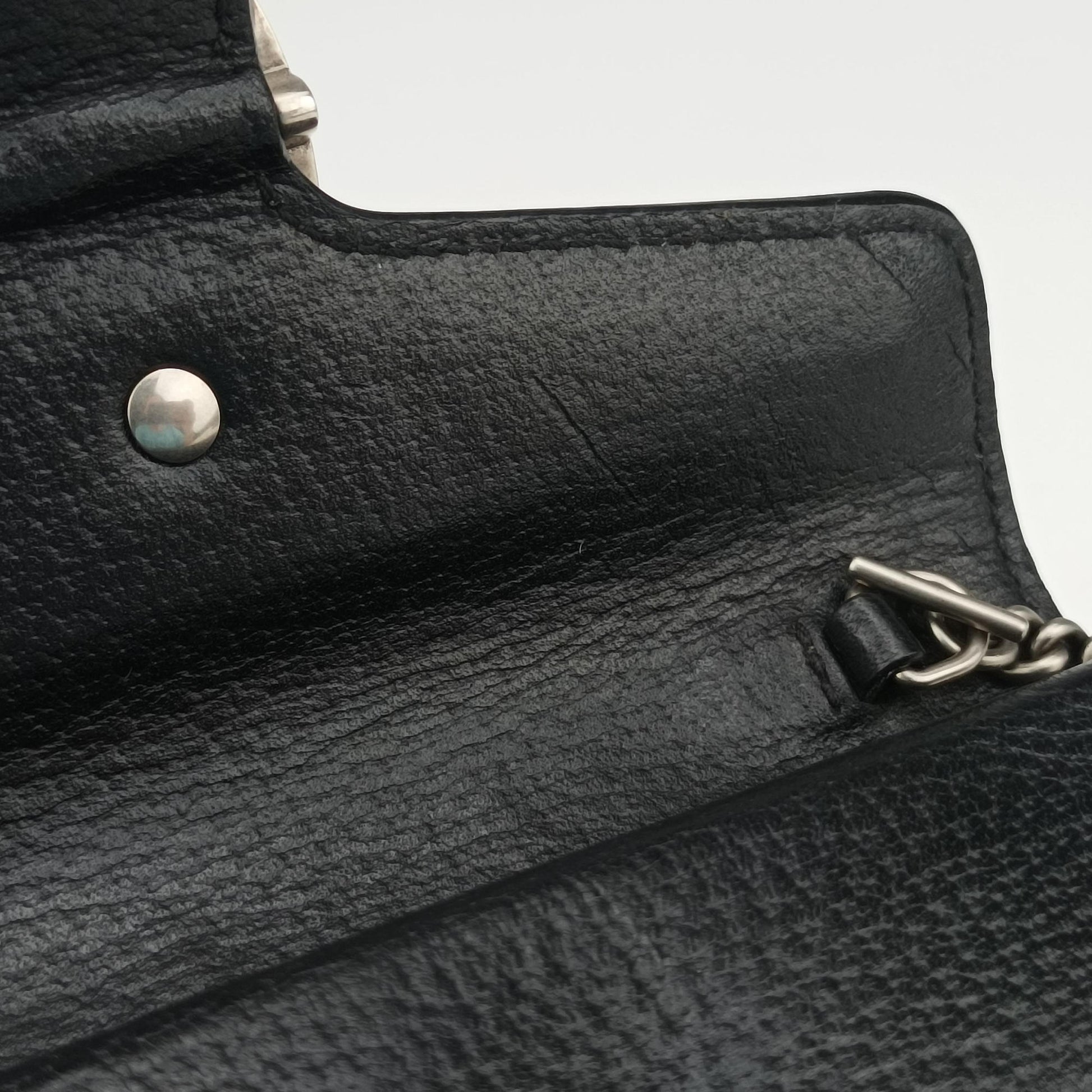 Dionysus Black denim×leather 476432 ディオニュソス ブラック デニム×レザー 476432 
