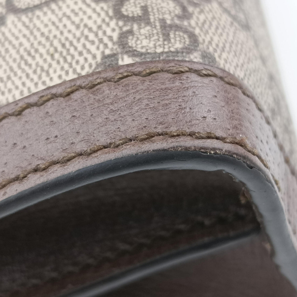 Ophidia Beige PVC coated canvas×leather 503877 B032208812オフィディア ベージュ PVCコーティングキャンバス×レザー 503877 B032208812