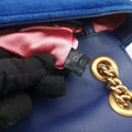 GG Marmont Navy×Multicolour velour 443497 G026102843GGマーモント ネイビー×マルチカラー ベロア 443497 G026102843