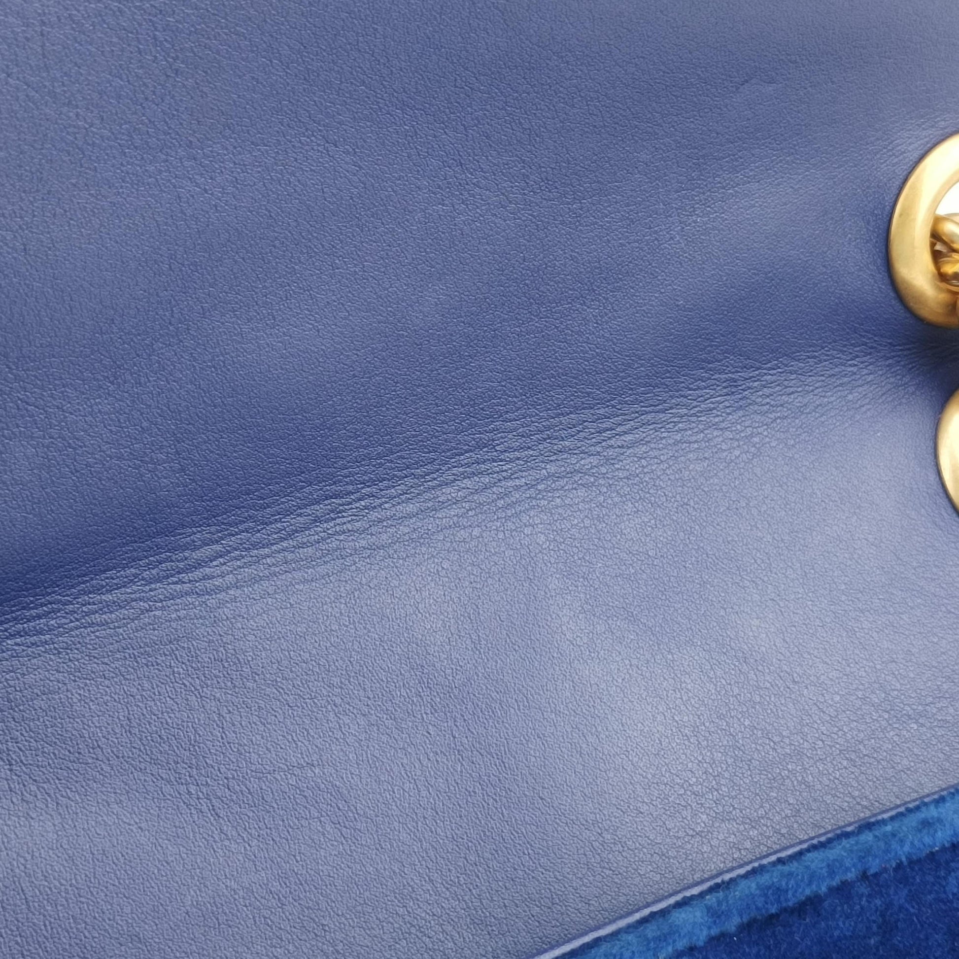 GG Marmont Navy×Multicolour velour 443497 G026102843GGマーモント ネイビー×マルチカラー ベロア 443497 G026102843