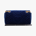 GG Marmont Navy×Multicolour velour 443497 G026102843GGマーモント ネイビー×マルチカラー ベロア 443497 G026102843