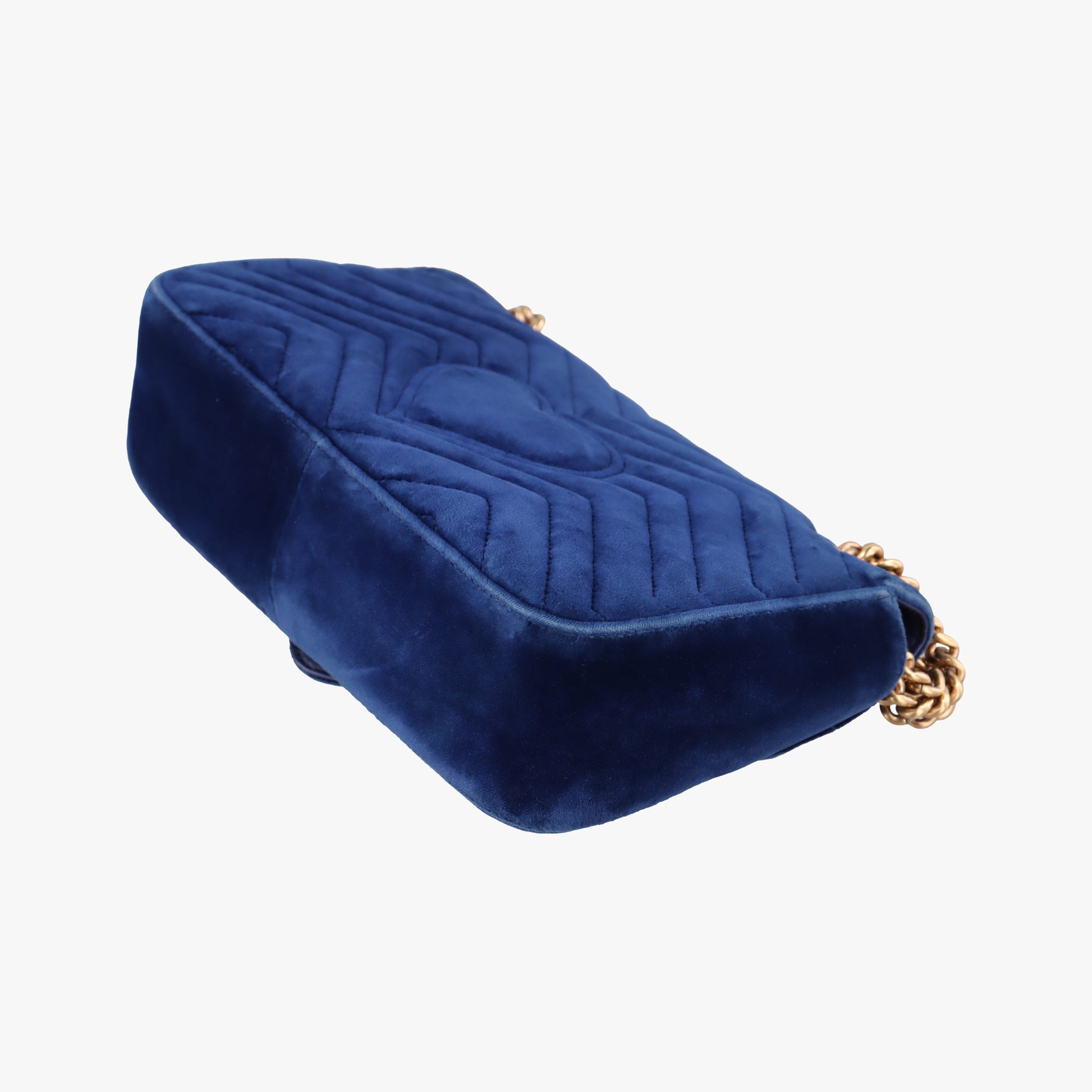 GG Marmont Navy×Multicolour velour 443497 G026102843GGマーモント ネイビー×マルチカラー ベロア 443497 G026102843