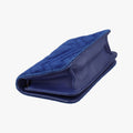 Secondhand Gucci GG Marmont Blue velour 488426 shoulderbag | stylenewstar