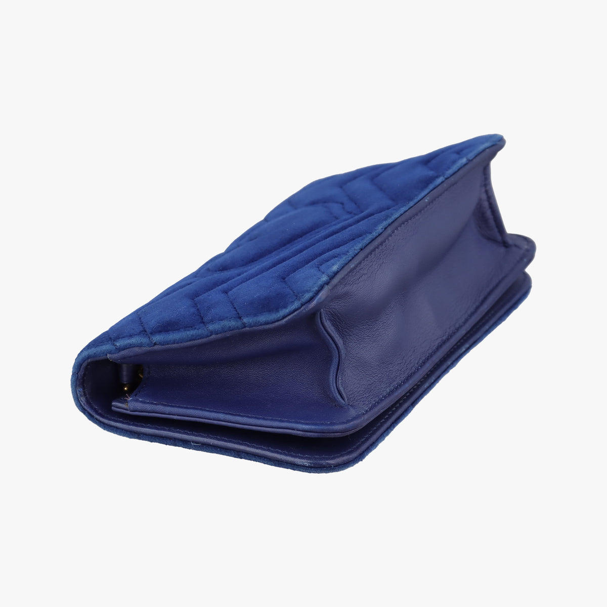 Secondhand Gucci GG Marmont Blue velour 488426 shoulderbag | stylenewstar