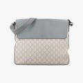 GG Supreme Messenger Beige×gray PVC coated canvas×leather 353429 F016417338GGスプリーム メッセンジャー ベージュ×グレー PVCコーティングキャンバス×レザー 353429 F016417338