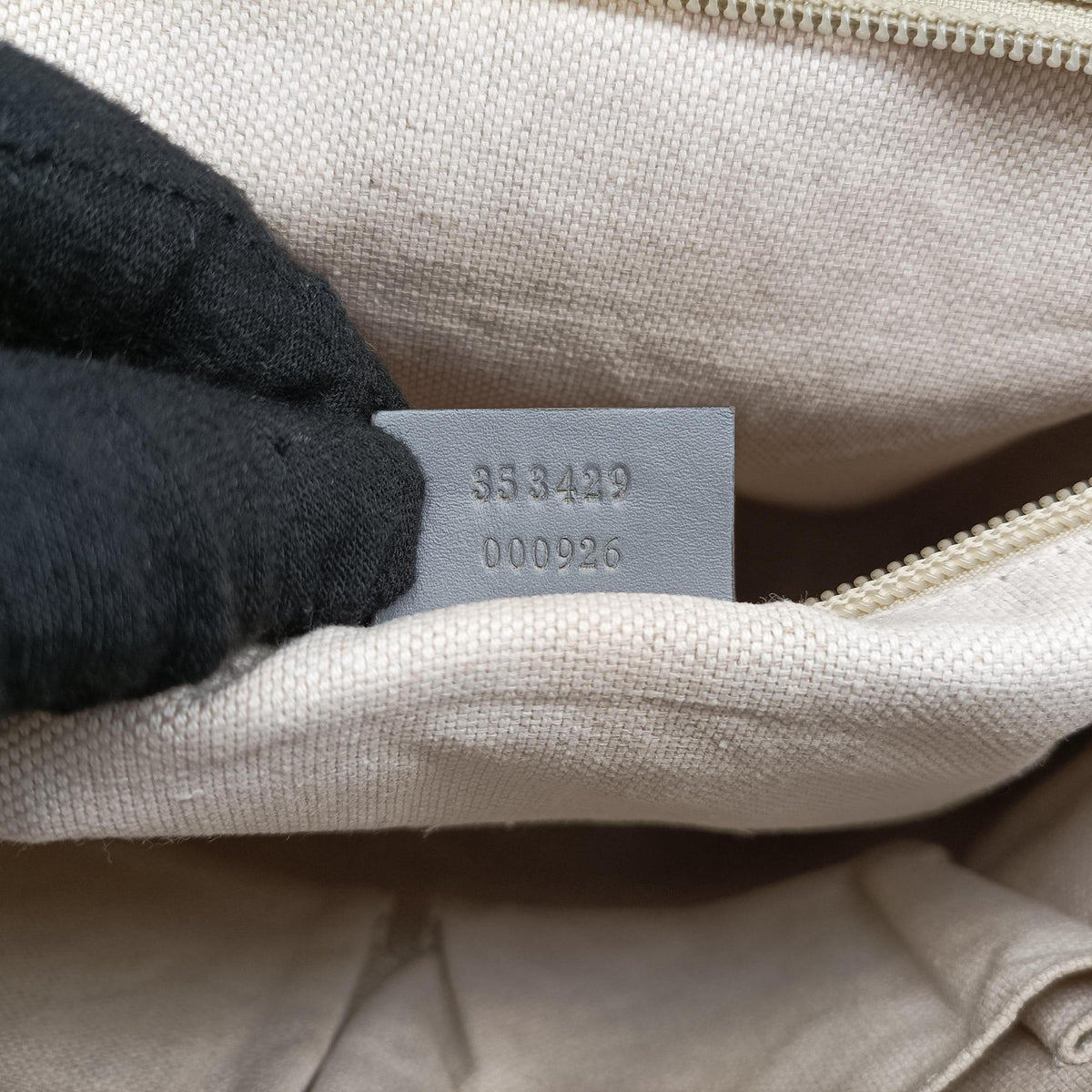 GG Supreme Messenger Beige×gray PVC coated canvas×leather 353429 F016417338GGスプリーム メッセンジャー ベージュ×グレー PVCコーティングキャンバス×レザー 353429 F016417338
