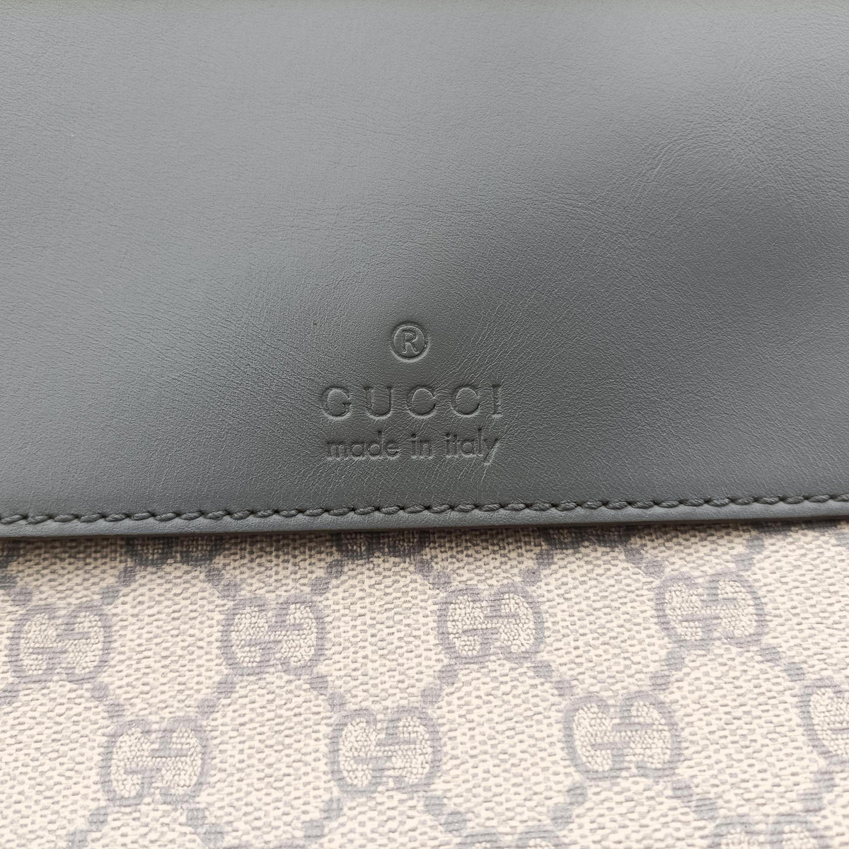GG Supreme Messenger Beige×gray PVC coated canvas×leather 353429 F016417338GGスプリーム メッセンジャー ベージュ×グレー PVCコーティングキャンバス×レザー 353429 F016417338