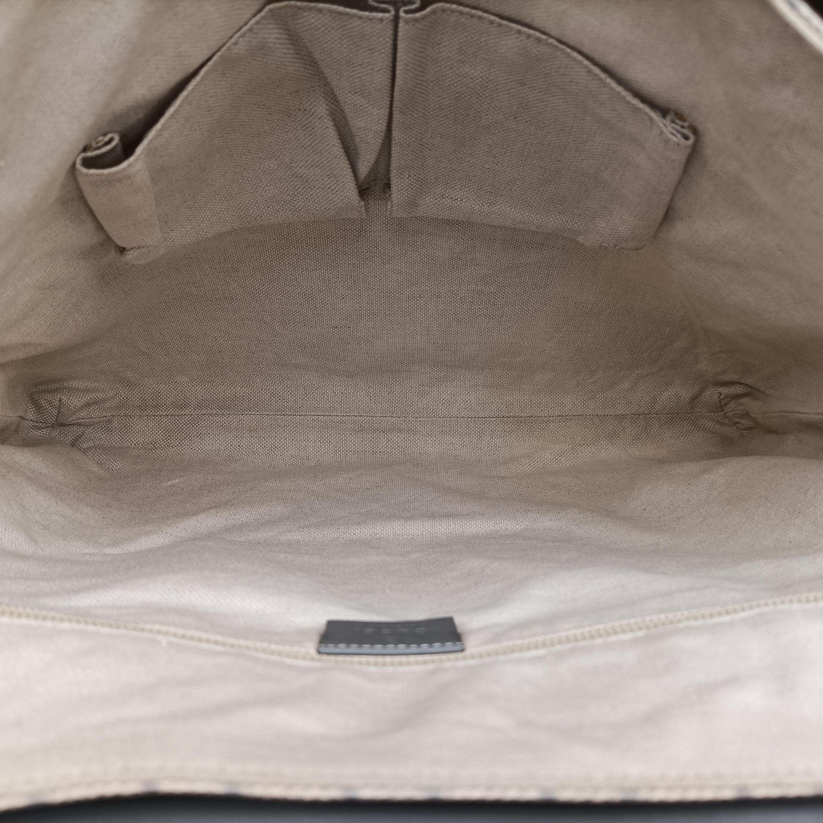 GG Supreme Messenger Beige×gray PVC coated canvas×leather 353429 F016417338GGスプリーム メッセンジャー ベージュ×グレー PVCコーティングキャンバス×レザー 353429 F016417338