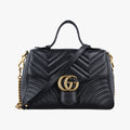 Secondhand Gucci GG Marmont Black Leather 498110 shoulderbag | stylenewstar