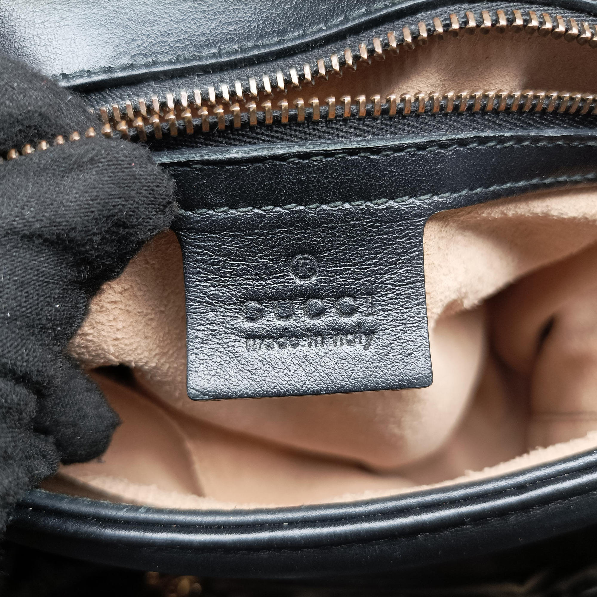 Secondhand Gucci GG Marmont Black Leather 498110 shoulderbag | stylenewstar