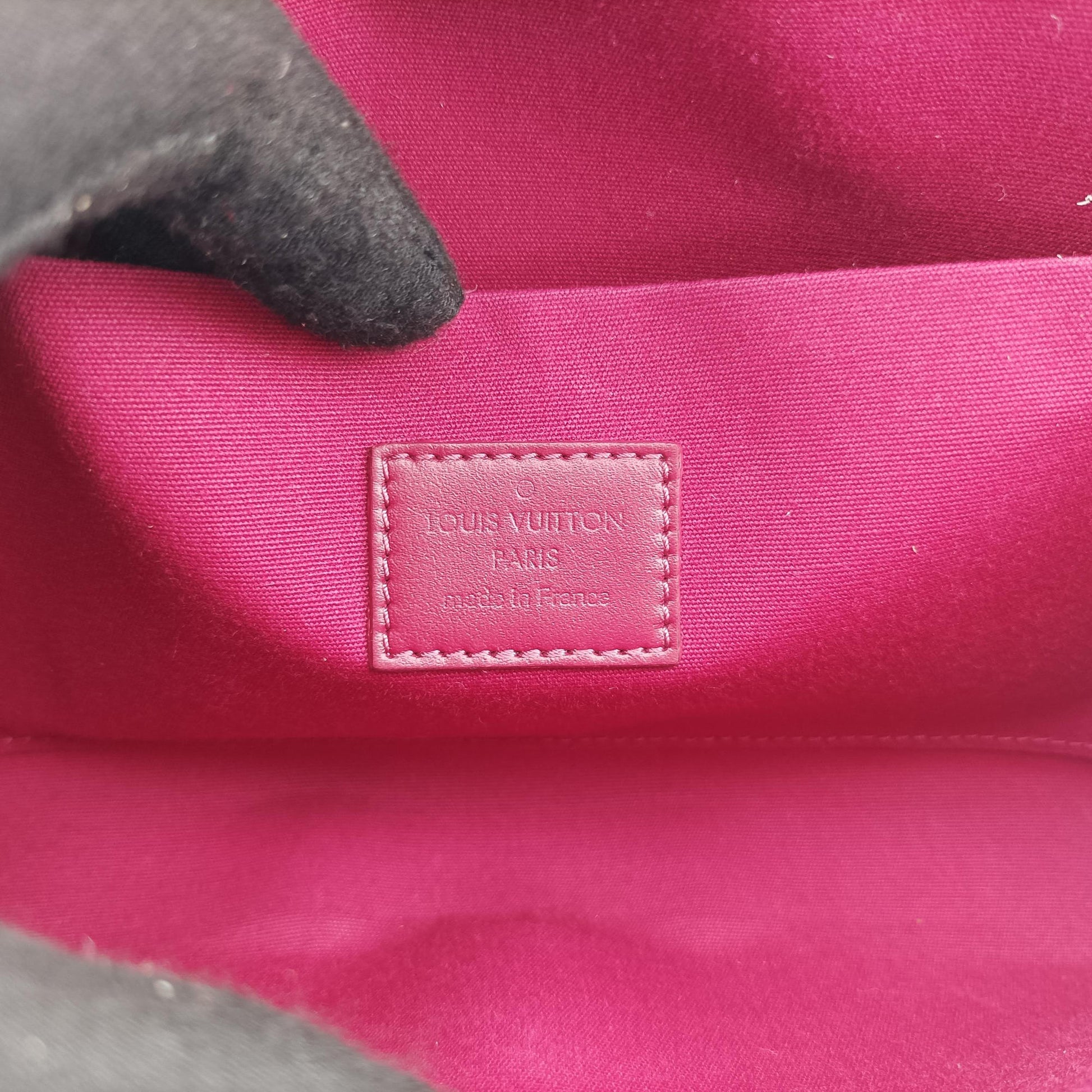 Pre-owned Louis Vuitton Pochette Felicie CERISE Vernis M61293 shoulderbag | stylenewstar