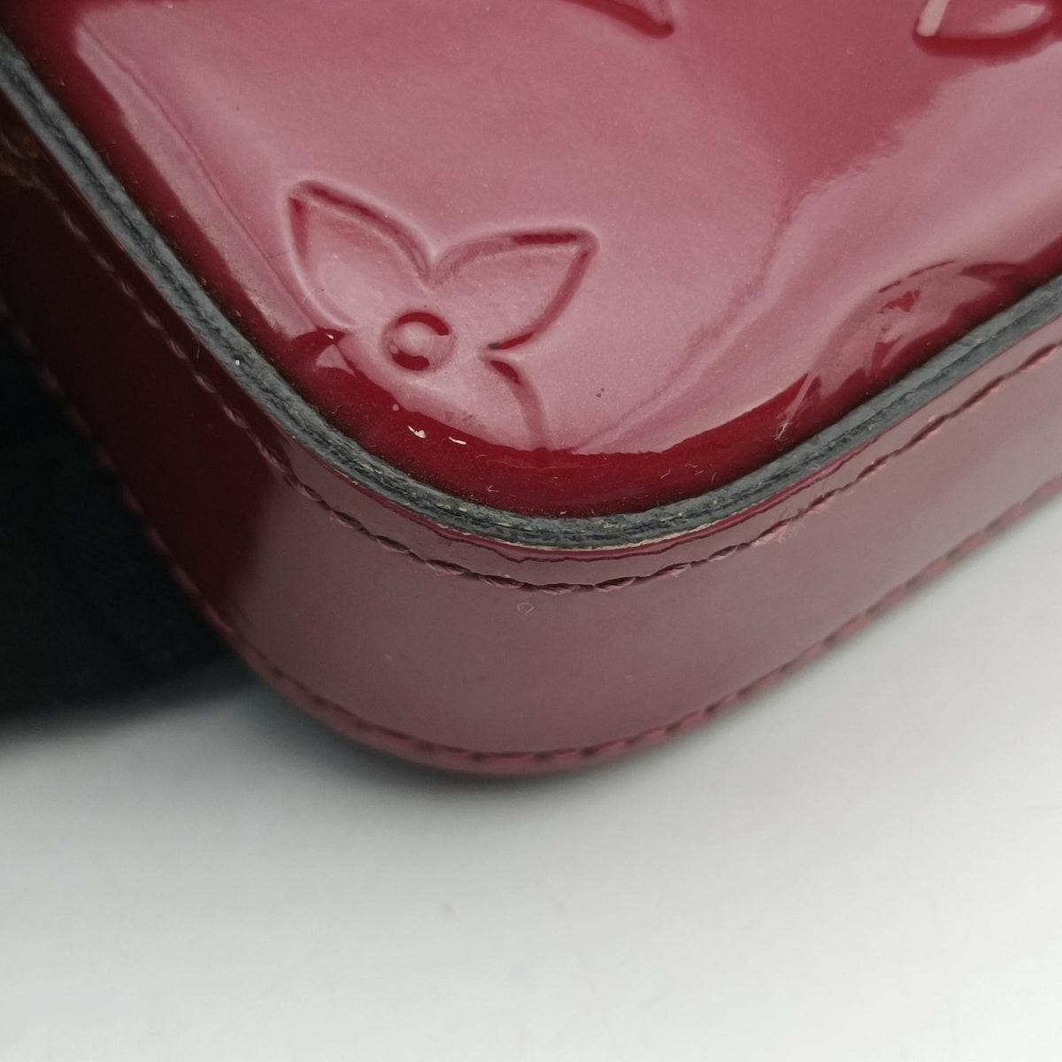 Pre-owned Louis Vuitton Pochette Felicie CERISE Vernis M61293 shoulderbag | stylenewstar