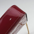 Pre-owned Louis Vuitton Pochette Felicie CERISE Vernis M61293 shoulderbag | stylenewstar