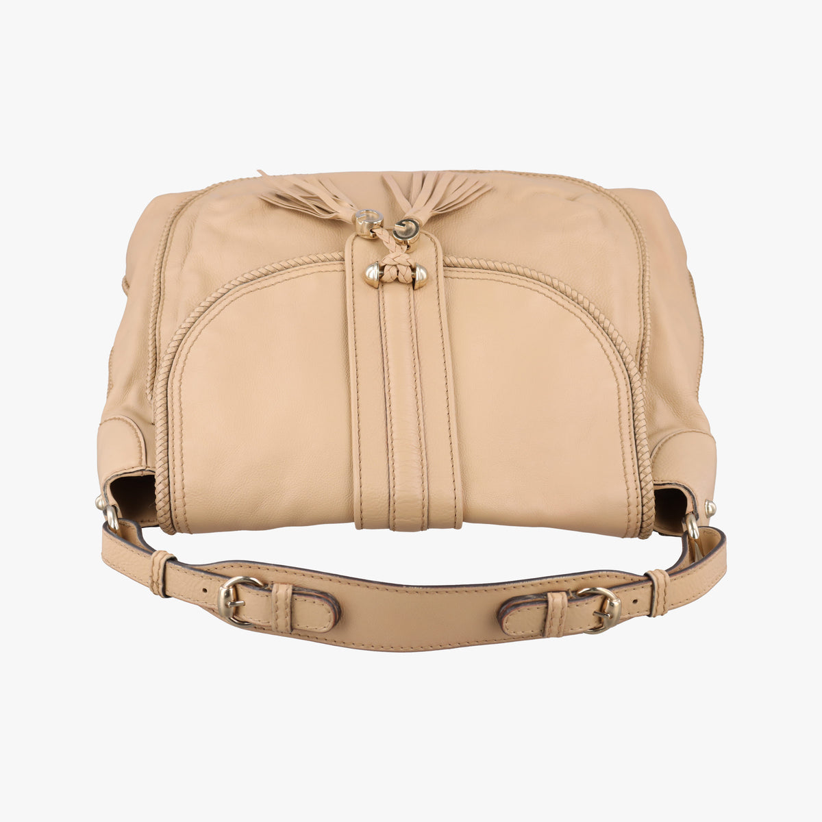 Marrakech Beige Leather 257021 C011091645マラケシュ Gチャーム ベージュ レザー 257021 C011091645