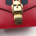 Sylvie Red×Navy Leather 431666 D021246788シルヴィ レッド×ネイビー レザー 431666 D021246788