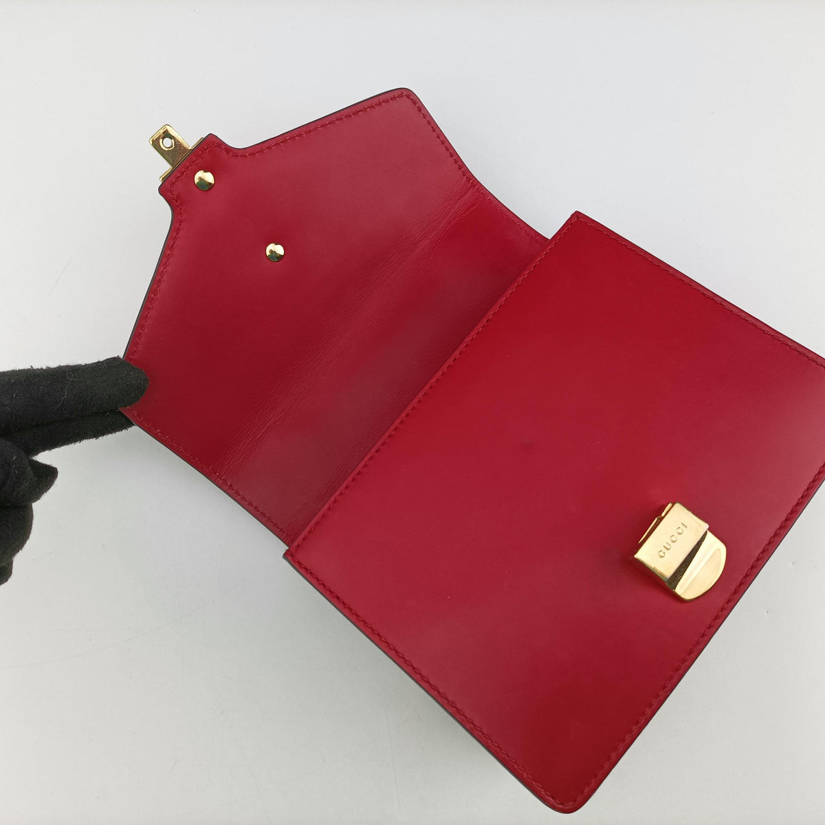 Sylvie Red×Navy Leather 431666 D021246788シルヴィ レッド×ネイビー レザー 431666 D021246788