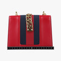 Sylvie Red×Navy Leather 431666 D021246788シルヴィ レッド×ネイビー レザー 431666 D021246788