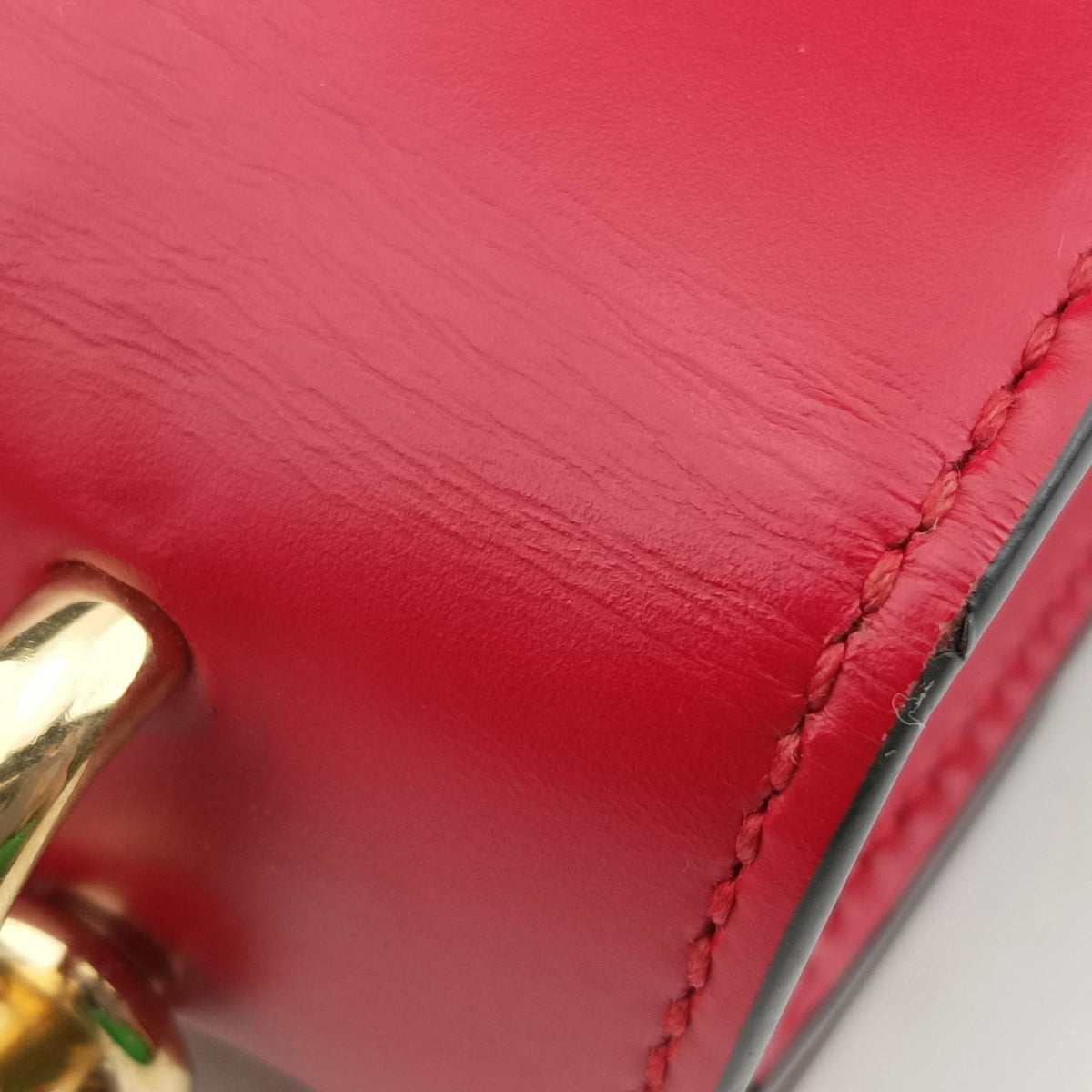 Sylvie Red×Navy Leather 431666 D021246788シルヴィ レッド×ネイビー レザー 431666 D021246788