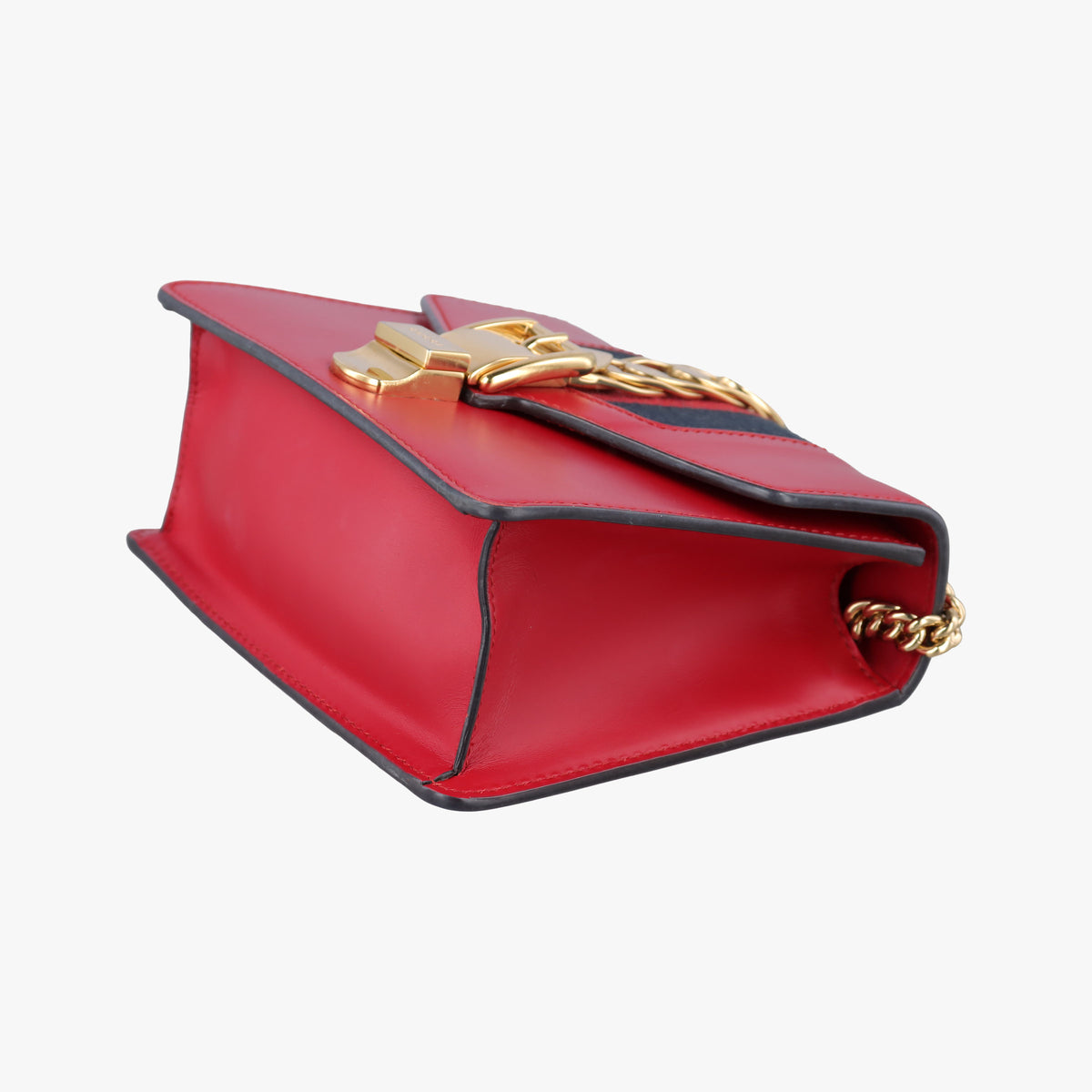 Sylvie Red×Navy Leather 431666 D021246788シルヴィ レッド×ネイビー レザー 431666 D021246788