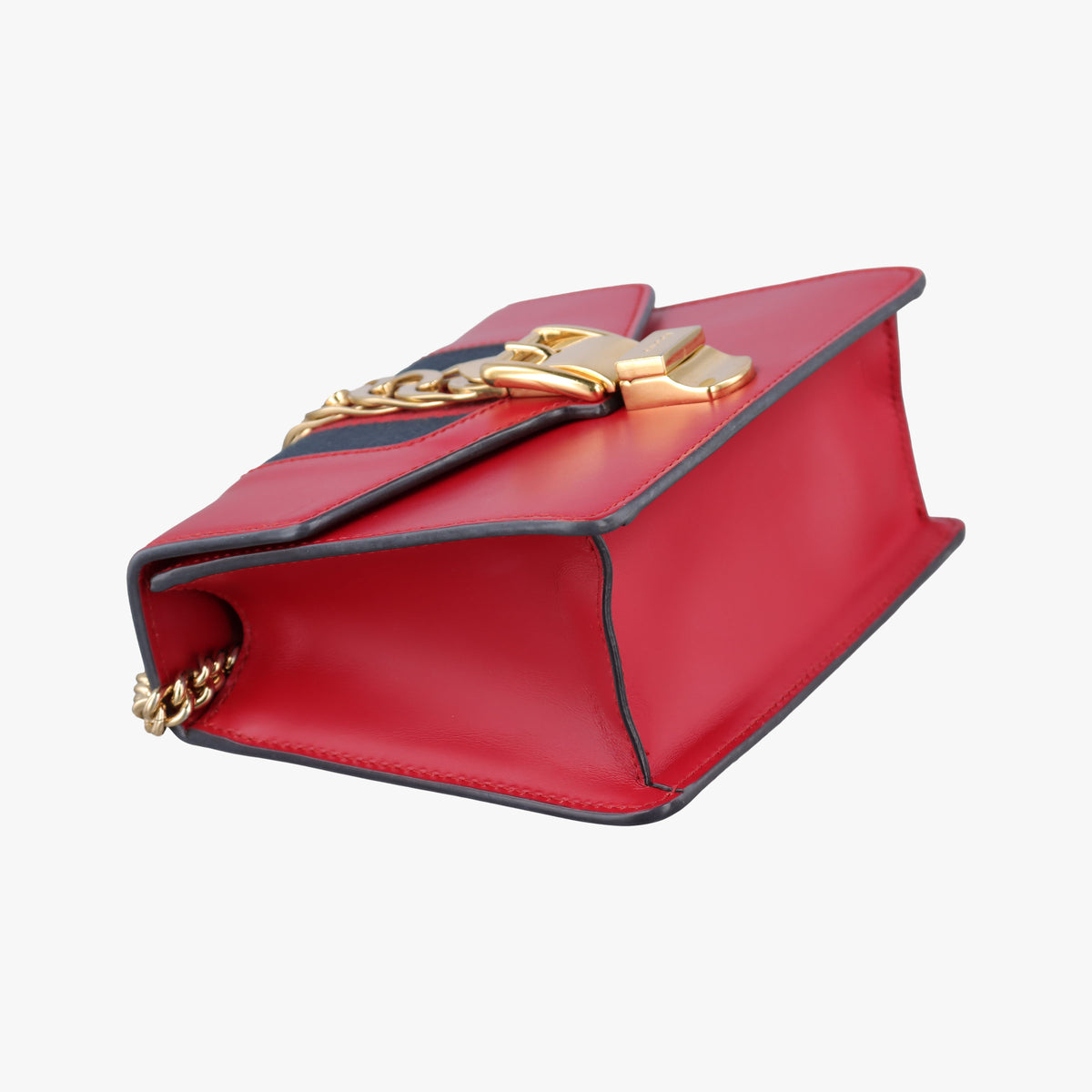 Sylvie Red×Navy Leather 431666 D021246788シルヴィ レッド×ネイビー レザー 431666 D021246788