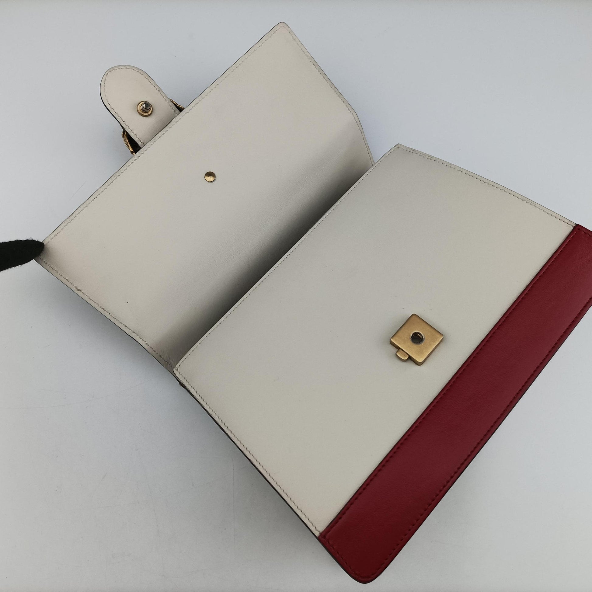 Dionysus White×navy×red Leather 448075 C021460811ディオニュソス ホワイト×ネイビー×レッド レザー 448075 C021460811
