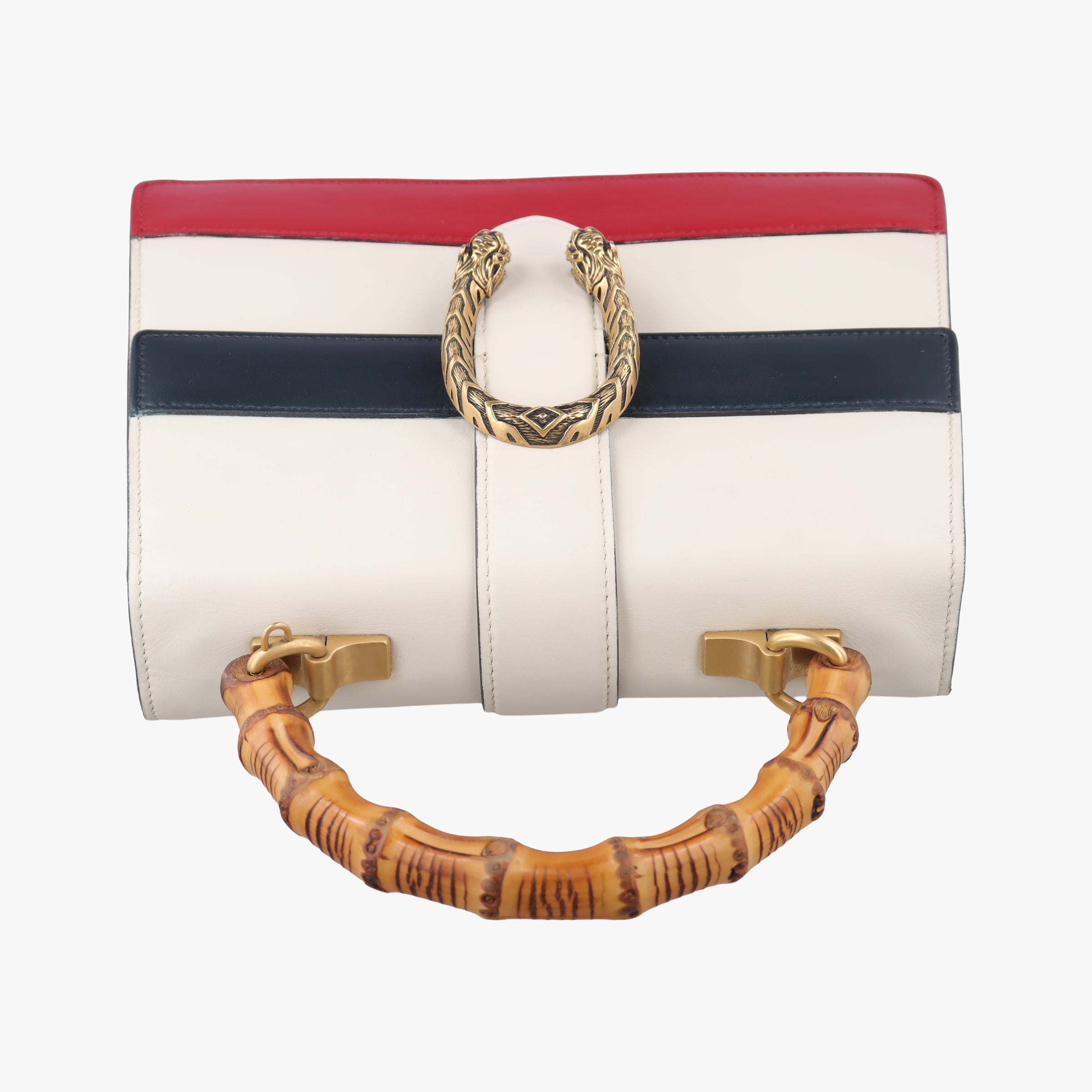 Dionysus White×navy×red Leather 448075 C021460811ディオニュソス ホワイト×ネイビー×レッド レザー 448075 C021460811