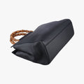 Bamboo Nymphaea Medium Top Handle Black Leather 453766 G020802530バンブー ニムフェア ミディアム ブラック レザー 453766 G020802530