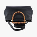 Bamboo Nymphaea Medium Top Handle Black Leather 453766 G020802530バンブー ニムフェア ミディアム ブラック レザー 453766 G020802530