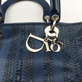 Soft Lady Dior Navy Leather 17-BO-1018レディ ディオール ソフト ブルーブラック レザー 17-BO-1018