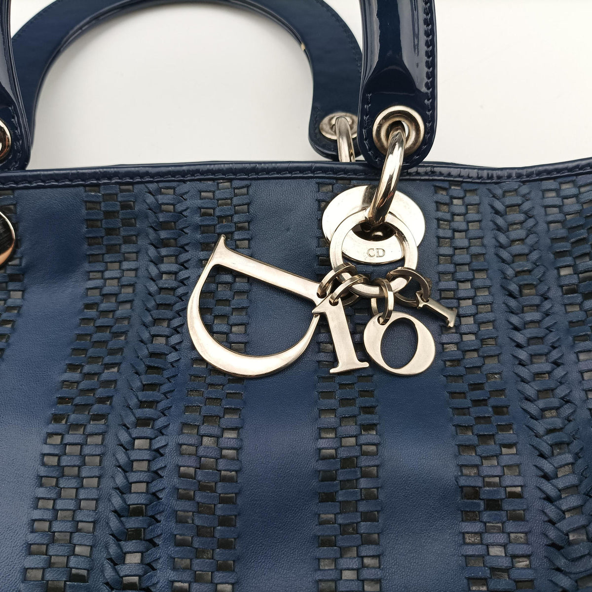 Soft Lady Dior Navy Leather 17-BO-1018レディ ディオール ソフト ブルーブラック レザー 17-BO-1018