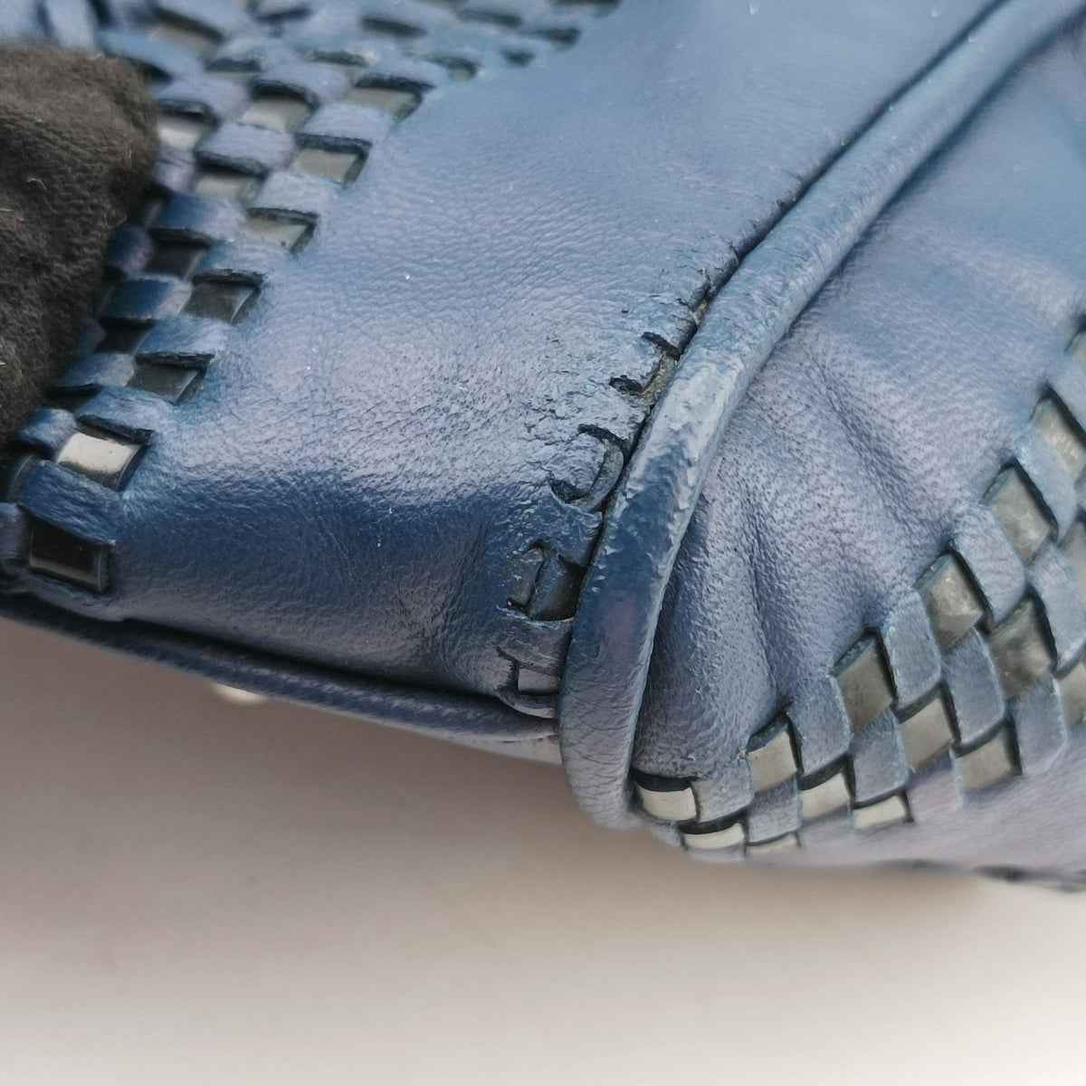 Soft Lady Dior Navy Leather 17-BO-1018レディ ディオール ソフト ブルーブラック レザー 17-BO-1018