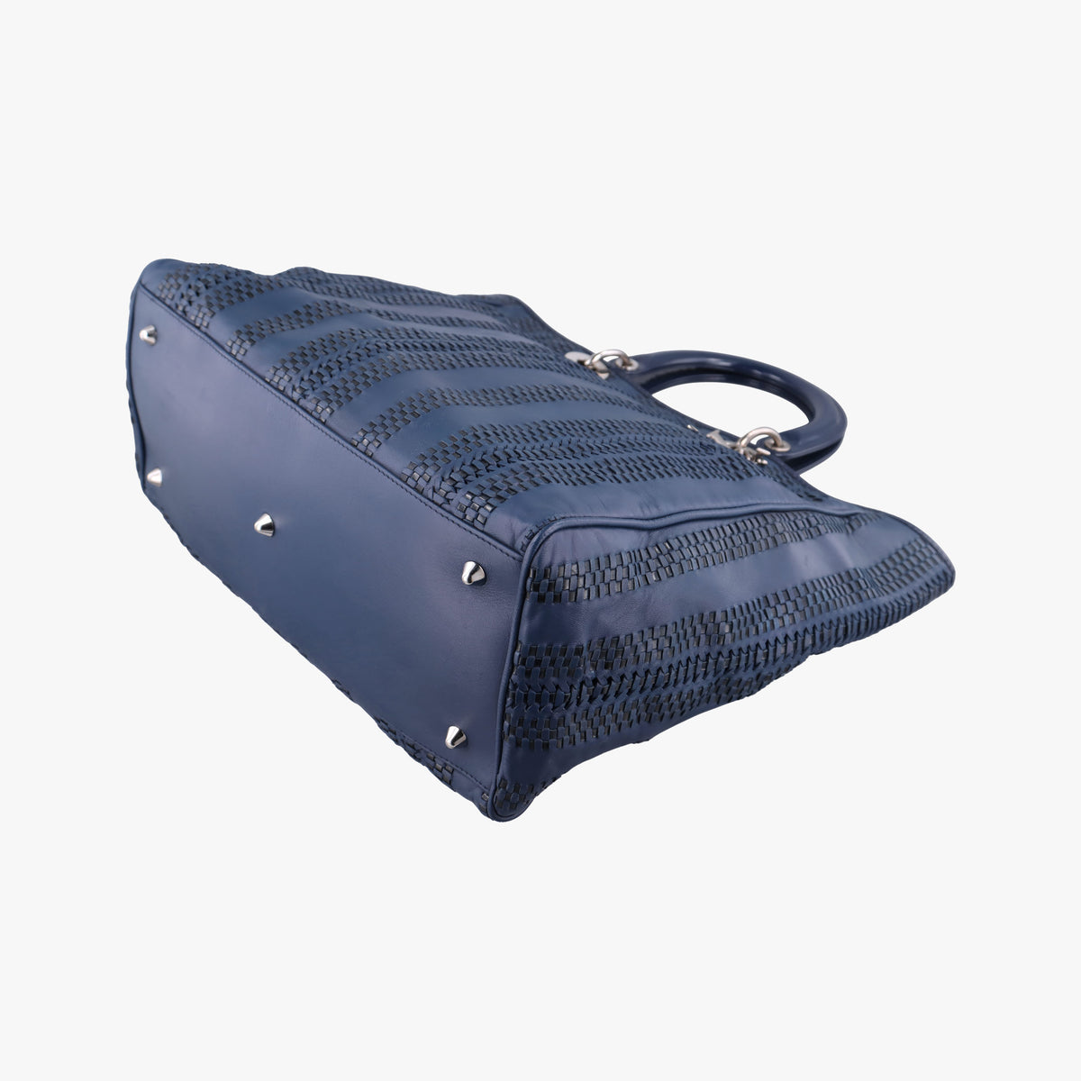 Soft Lady Dior Navy Leather 17-BO-1018レディ ディオール ソフト ブルーブラック レザー 17-BO-1018
