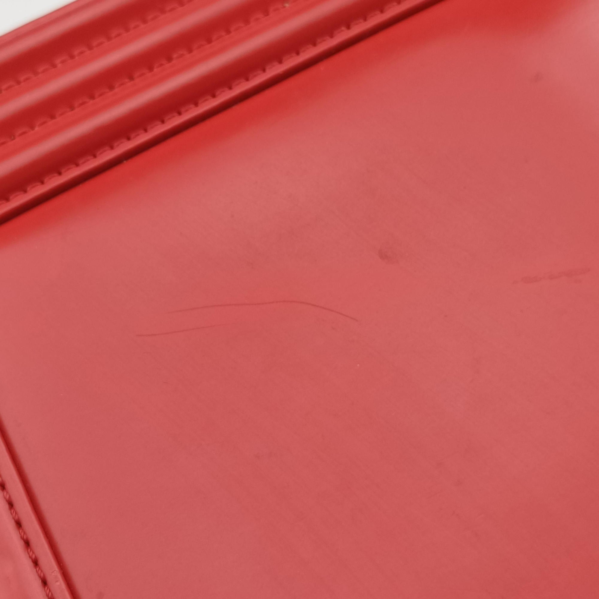Pre-owned Chanel BOY CHANEL Red Leather A67086 shoulderbag | stylenewstar