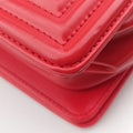 Pre-owned Chanel BOY CHANEL Red Leather A67086 shoulderbag | stylenewstar