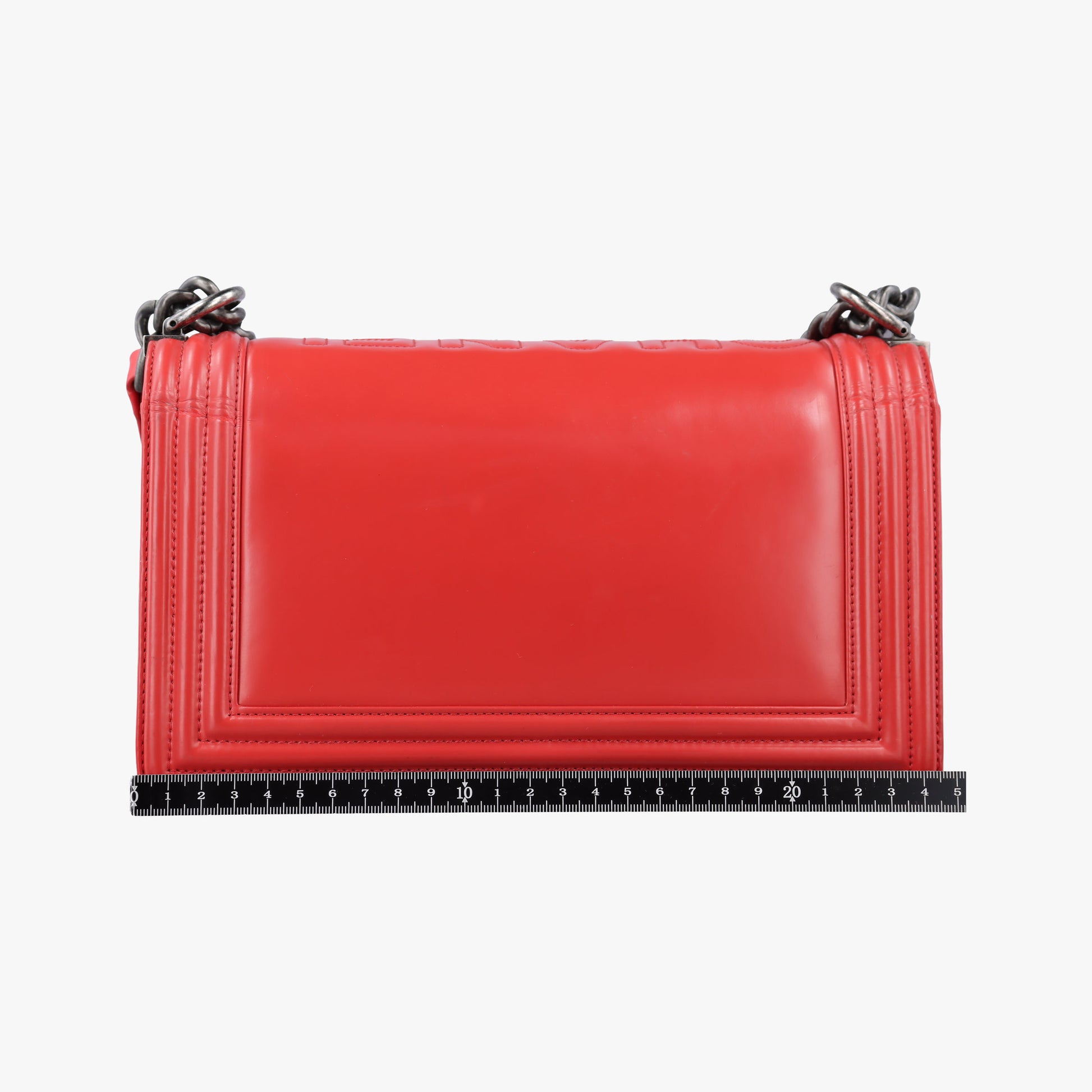 Pre-owned Chanel BOY CHANEL Red Leather A67086 shoulderbag | stylenewstar