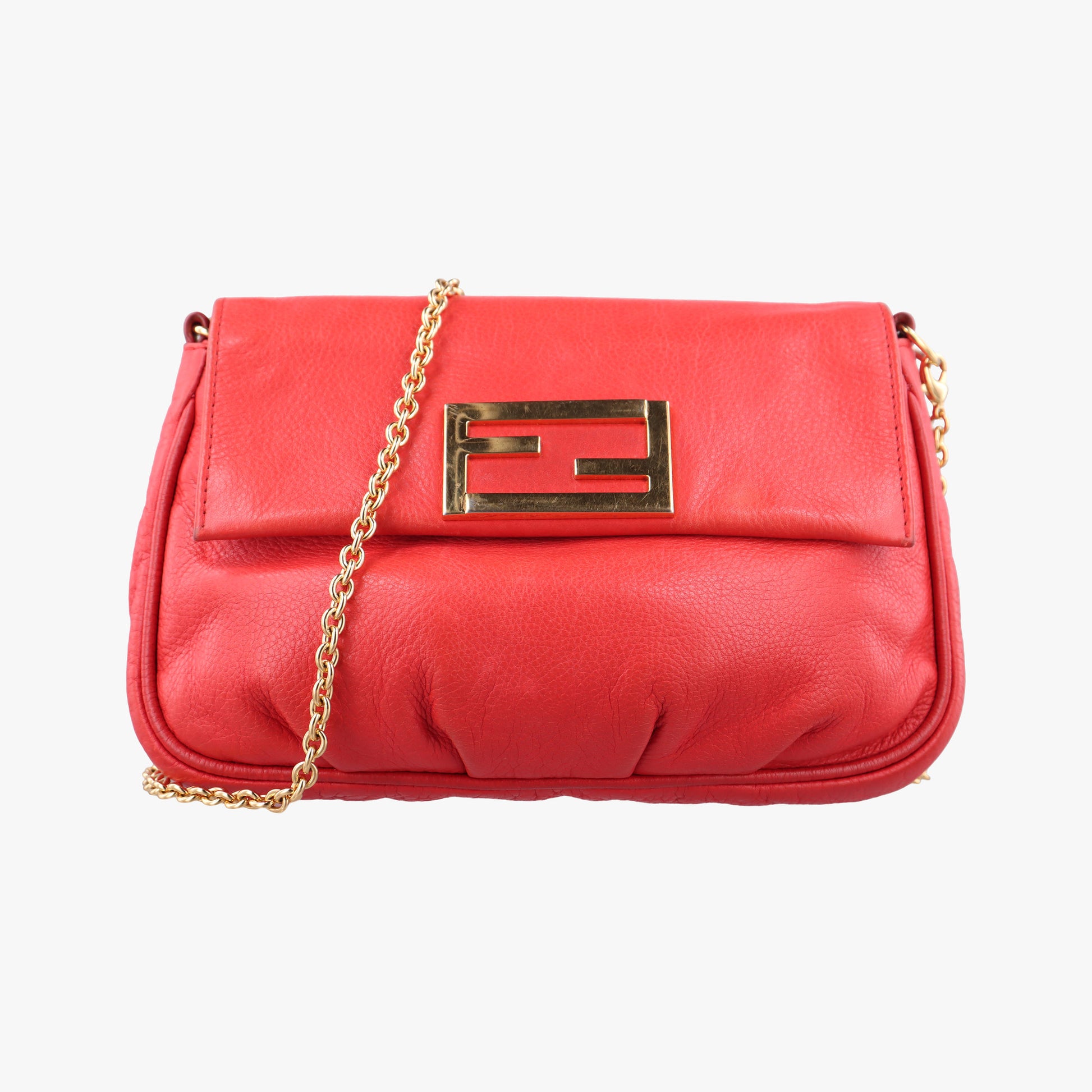 Fendista Pochette Red Leather 8M0276 8M0276-ANG-128-2566フェンディスタ ポシェット レッド レザー 8M0276 8M0276-ANG-128-2566