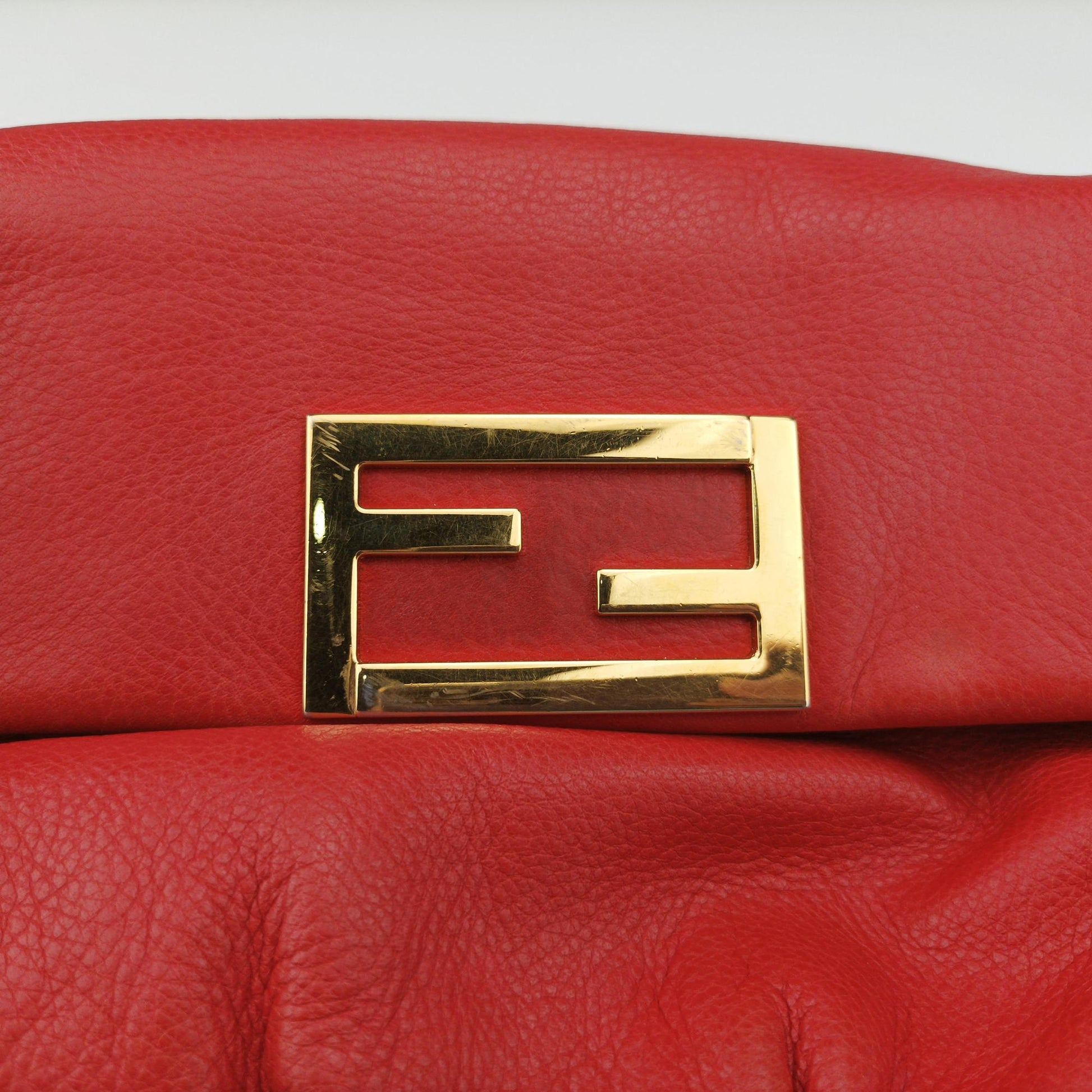 Fendista Pochette Red Leather 8M0276 8M0276-ANG-128-2566フェンディスタ ポシェット レッド レザー 8M0276 8M0276-ANG-128-2566